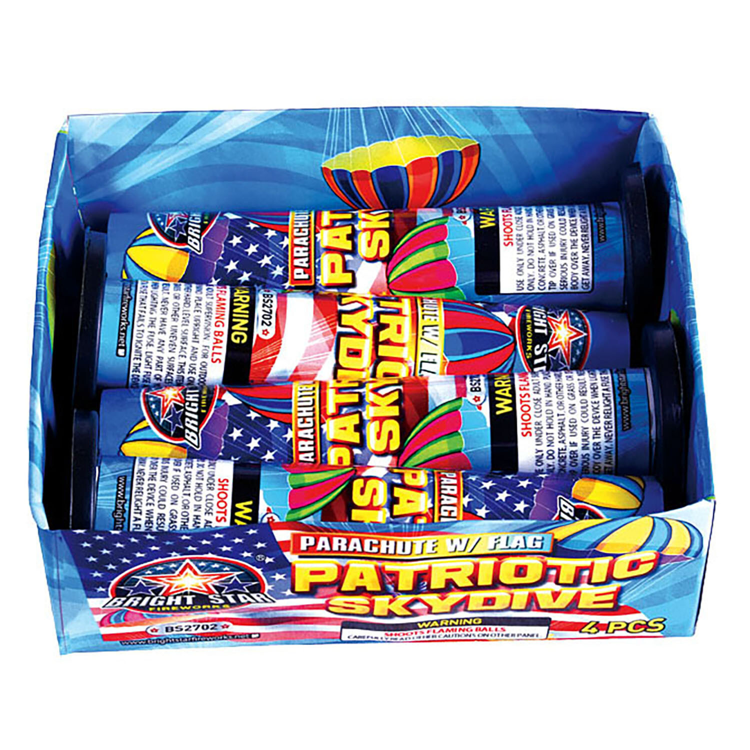 PATRIOTIC SKYDIVE PARACHUTE - (18/4)