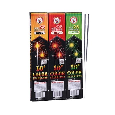 WINDA No. 10 COLOR SPARKLERS (24/12/8)