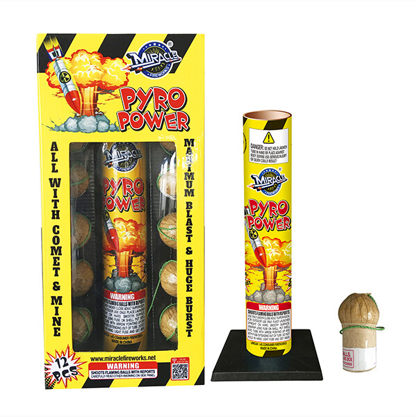 1-3/4&quot; PYRO POWER BALL SHELLS - (6/12)