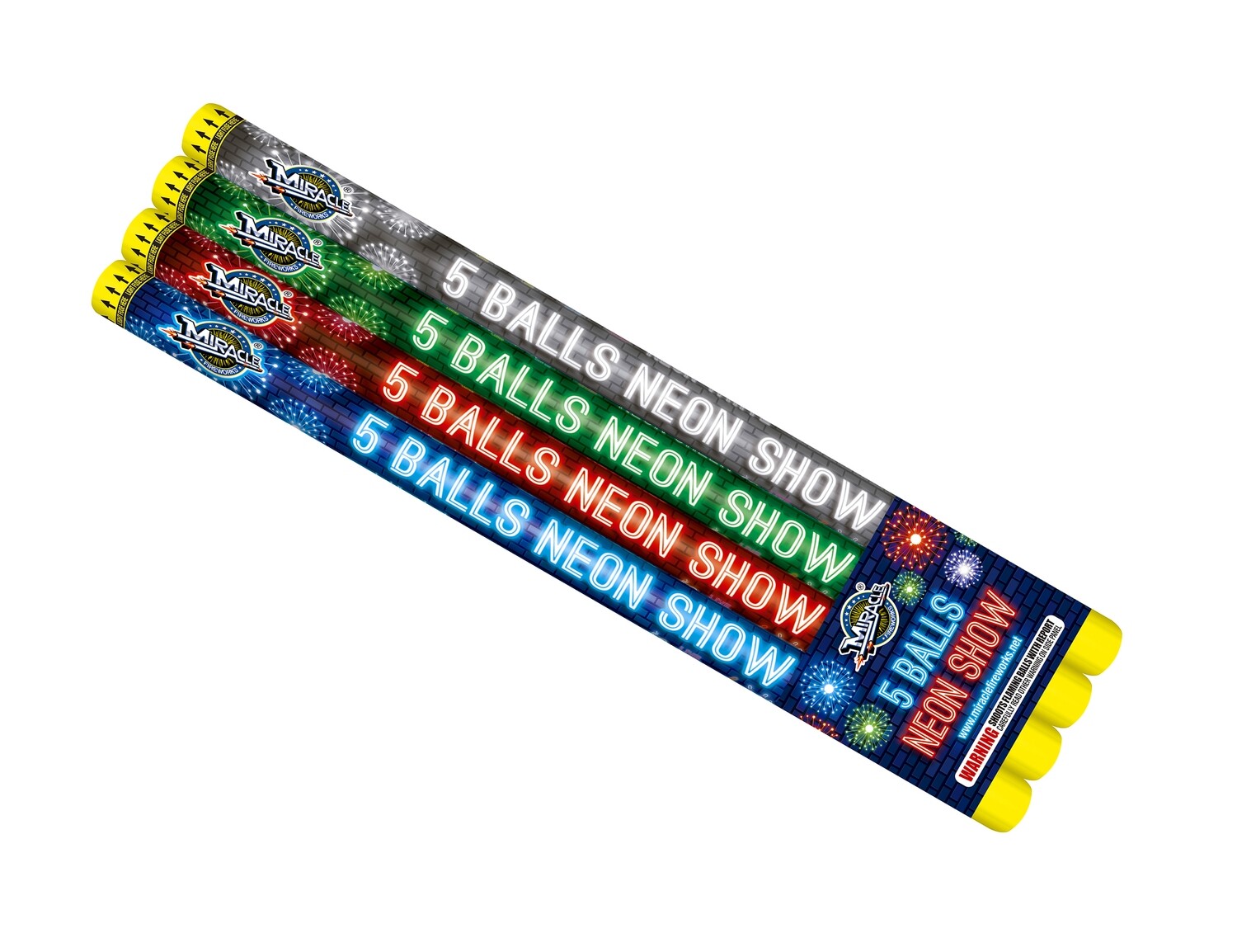 5 Shot NEON SHOW Candle - (24/4)