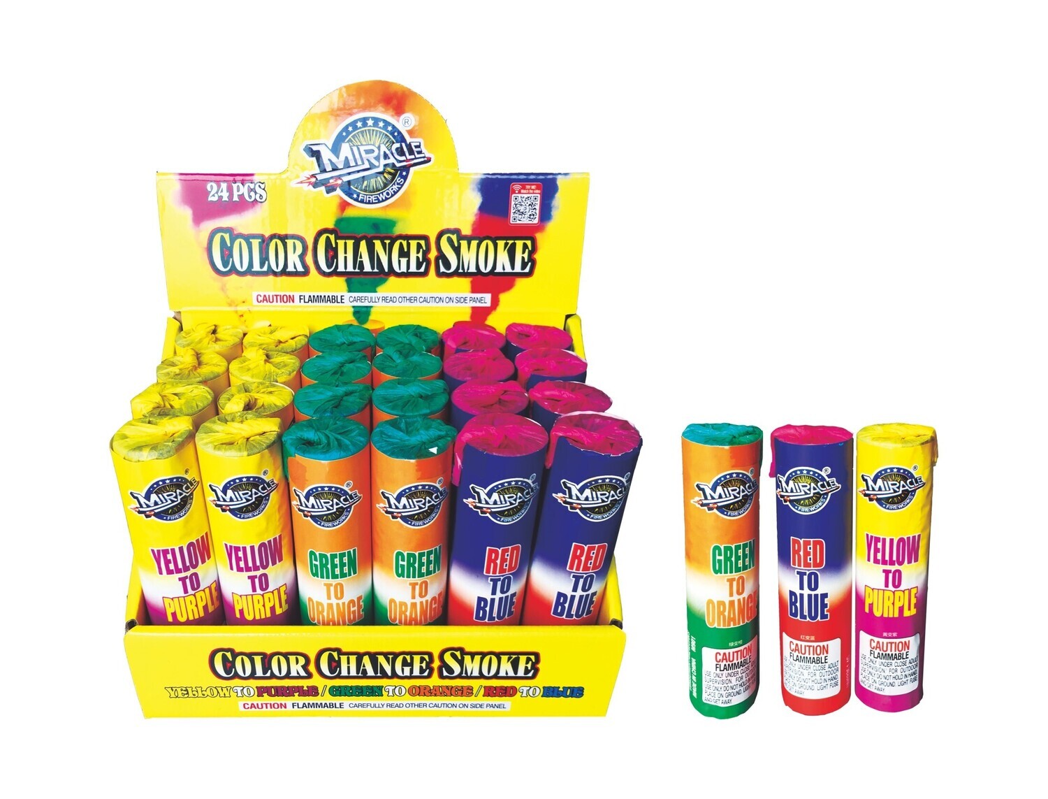 COLOR CHANGE SMOKE - (6/24)