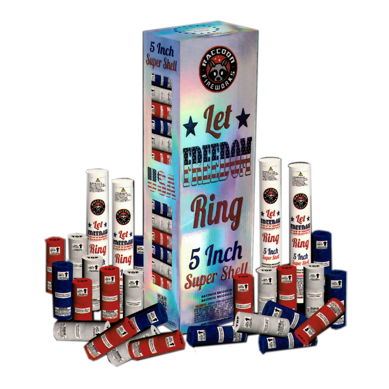 5&quot; LET FREEDOM RING - Canister Shells - (4/24)