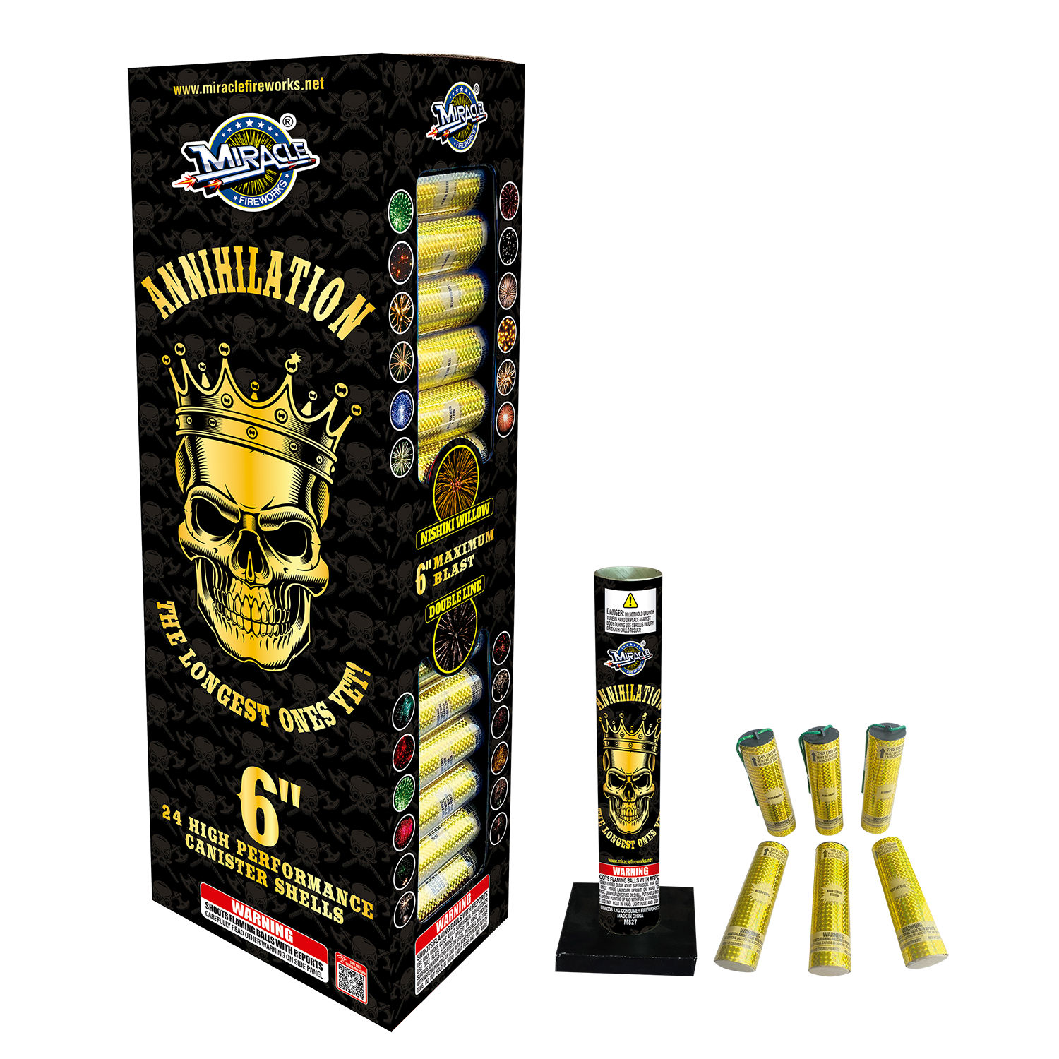 6&quot; ANNIHILATION CANISTER SHELLS - 24 Pack - (3/24)