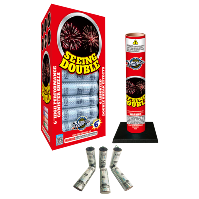 6&quot; SEEING DOUBLE CANISTER SHELLS - (9/6)