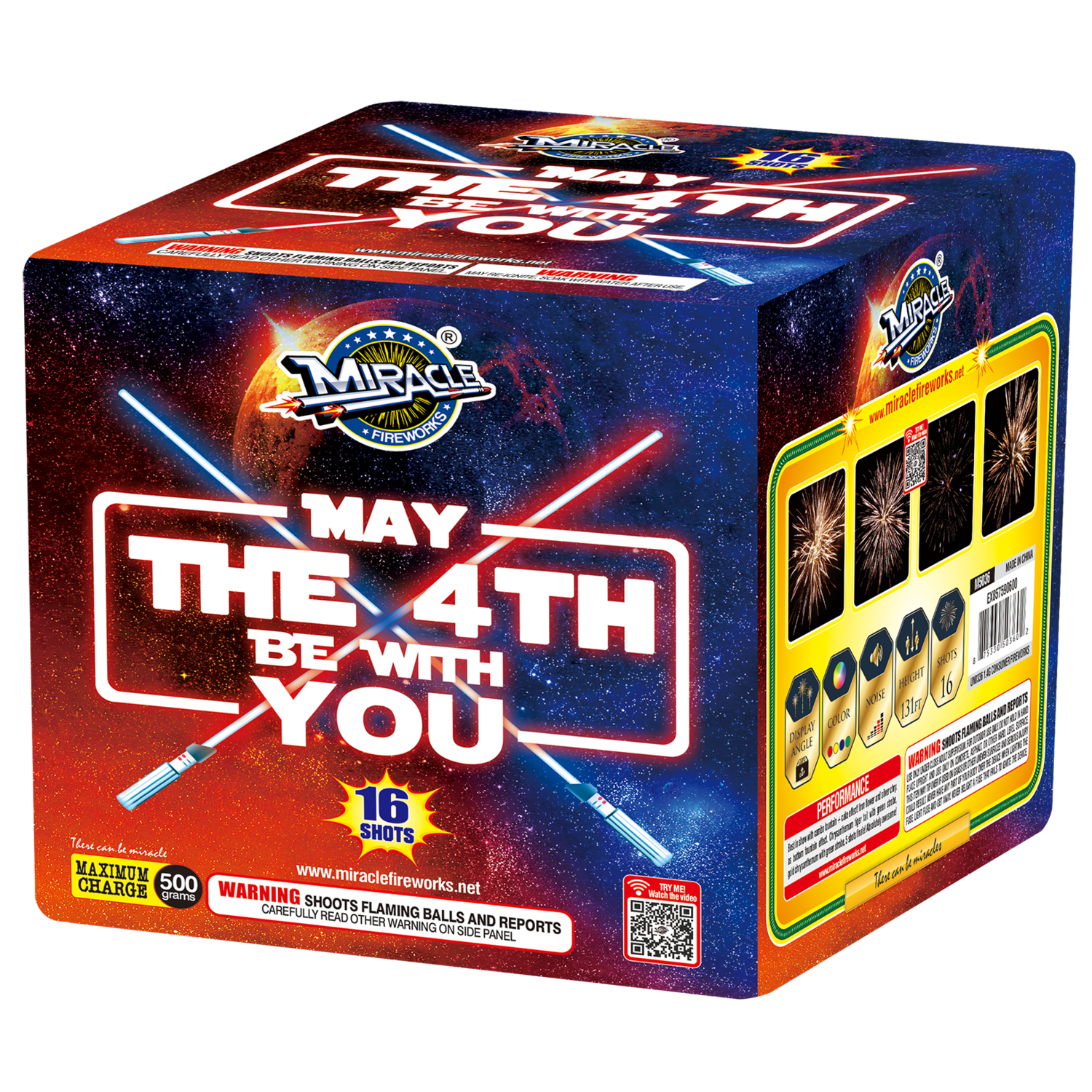 MAY THE 4th BE WITH YOU - 16 Shot Cake - (6/1)