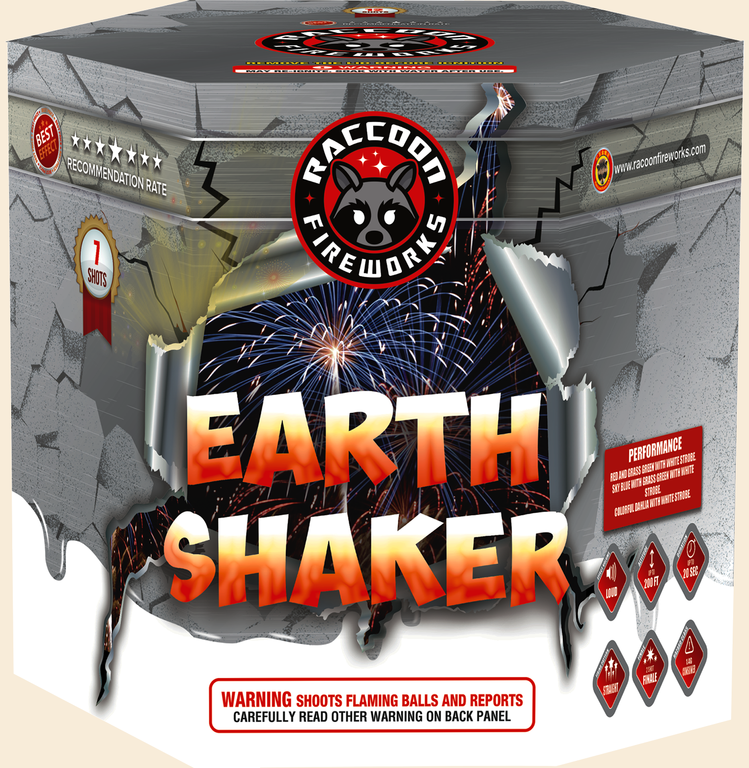 EARTH SHOCKER - 7 Shot Hexagon Cake - (4/1)