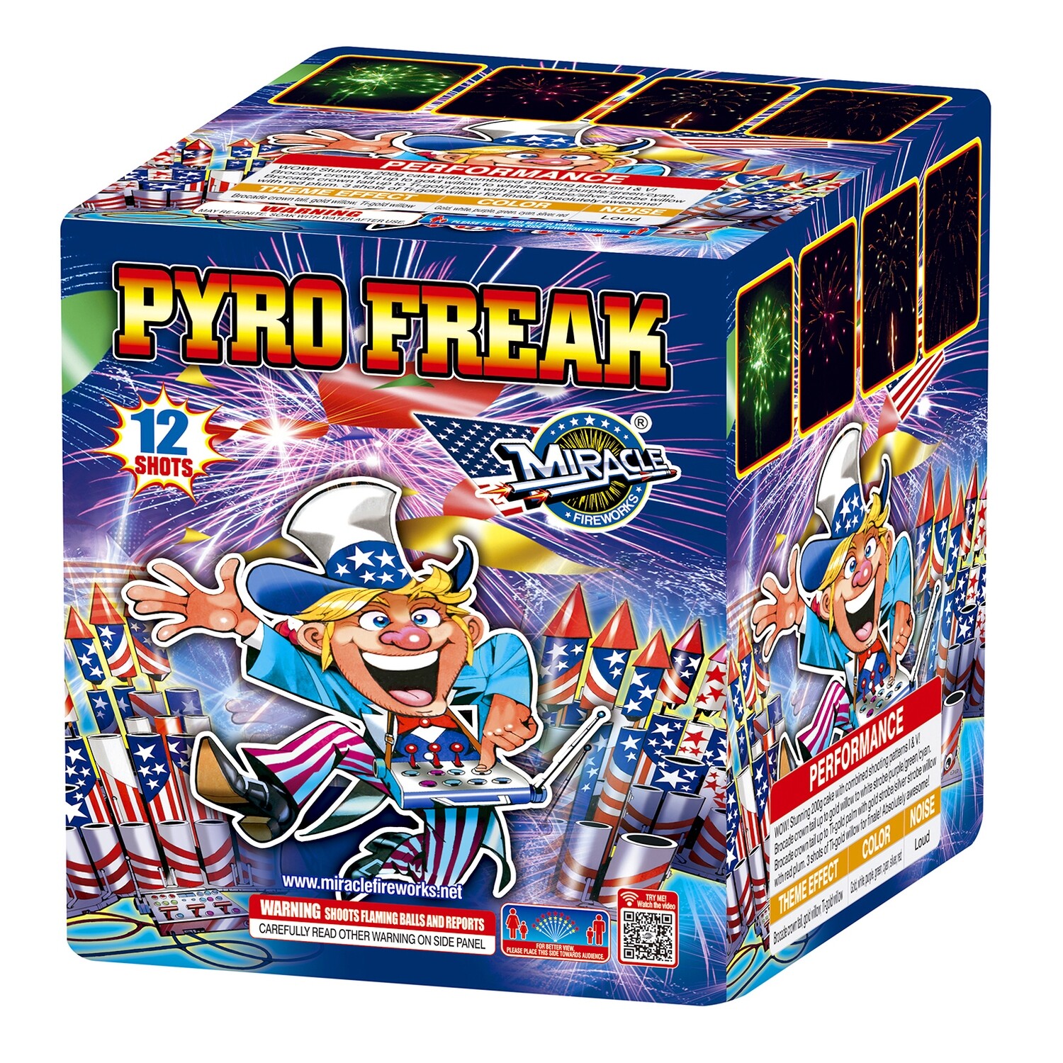 PYRO FREAK - 12 Shot Fan Cake - 8/1
