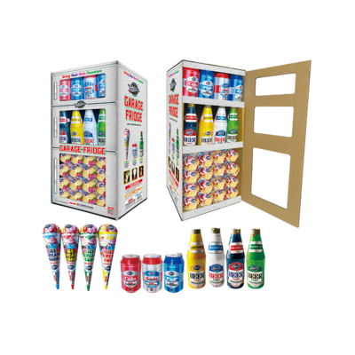 GARAGE FRIDGE - (Beer, Cola, Soda Pop &amp; Ice Cream Cone Assort) - (2/44)