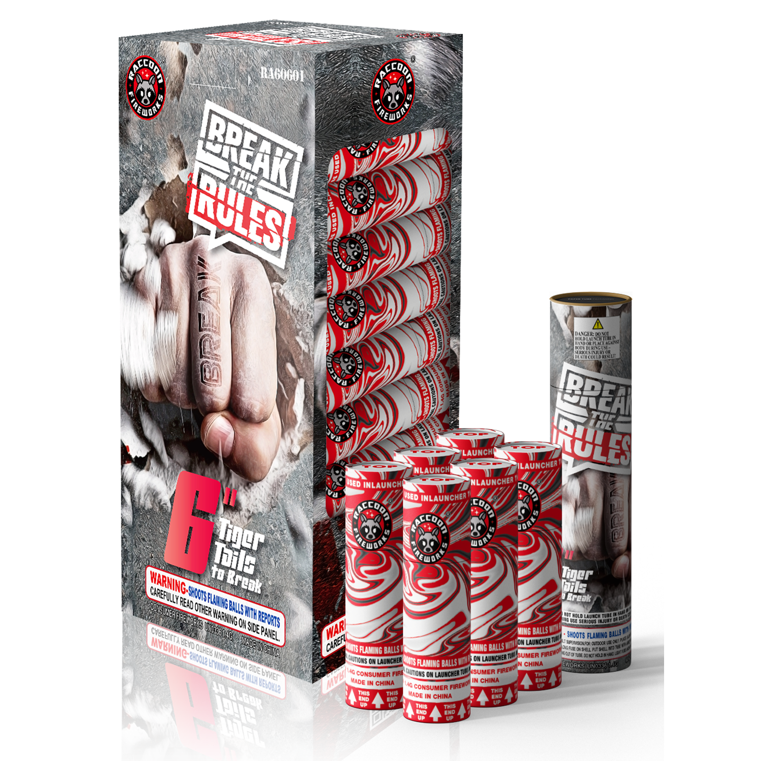 6&quot; BREAK the RULES CANISTER SHELLS - 6 Pack - (12/6)