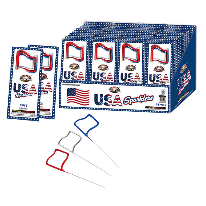 BRIGHT STAR USA SPARKLERS - (48/2/3)