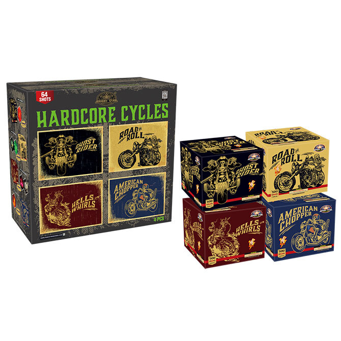 HARDCORE CYCLES - 38 shot cakes - (1/4)