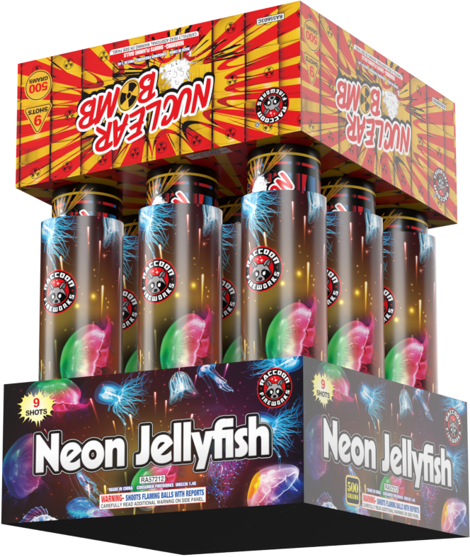 Neon Jellyfish/Nuclear Bomb - 9 Shot Combo Pack - (2/1)