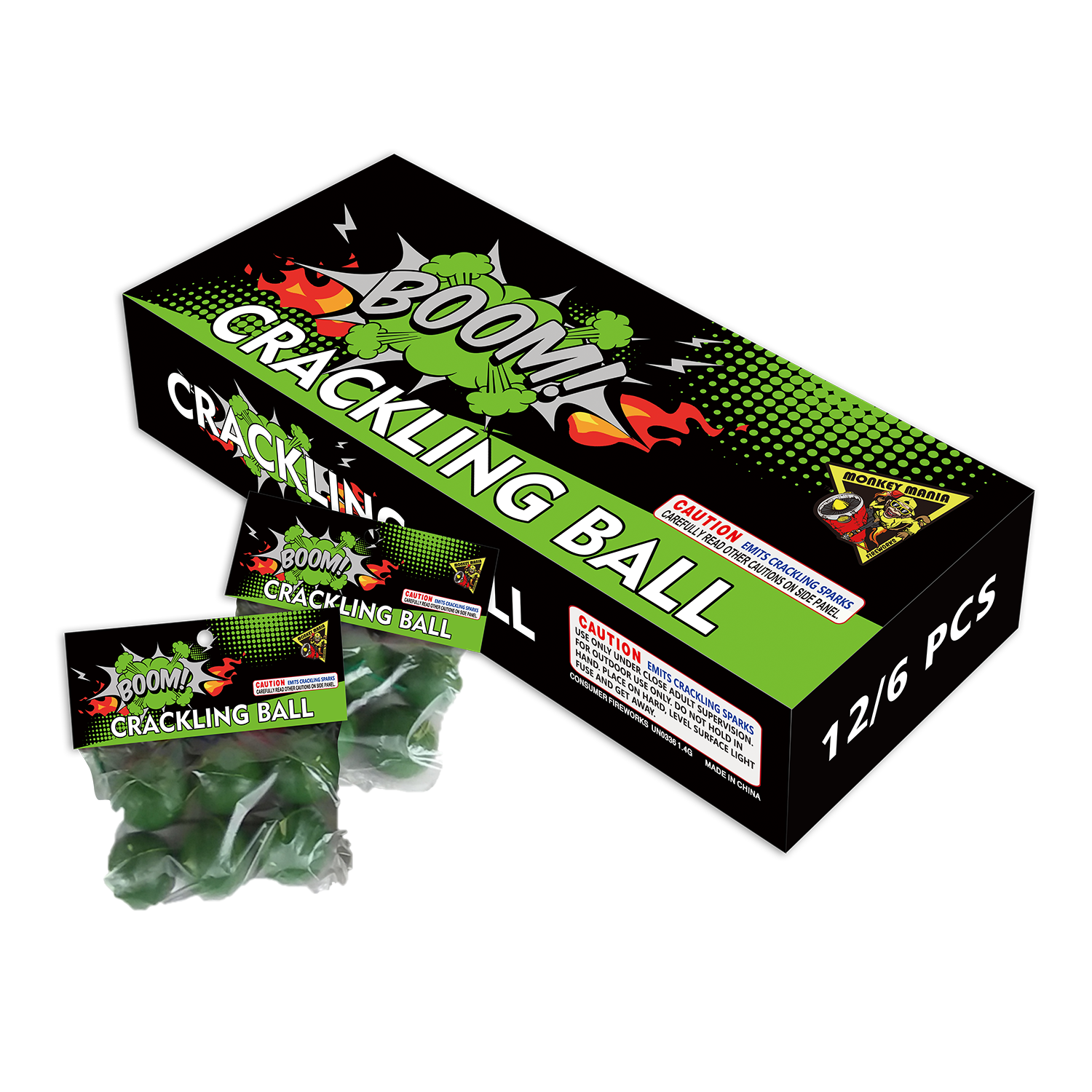 CRACKLING BALLs by Monkey Mania  - (16/12/6)