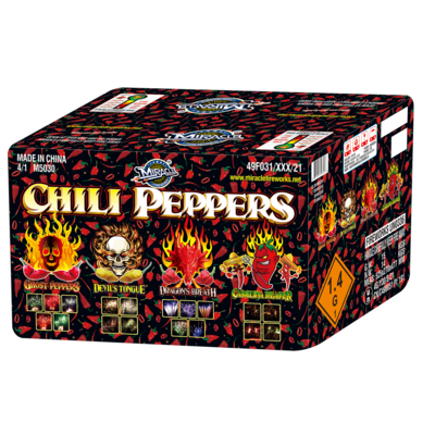 CHILI PEPPERS ASSORTMENT - 36 shot - (1/4)