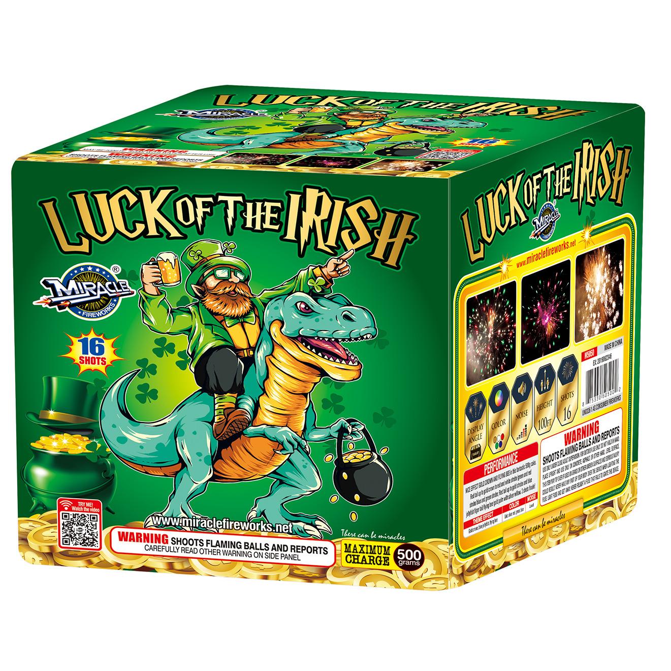 LUCK OF THE IRISH - 16 Shot 350g Cake - (6/1)