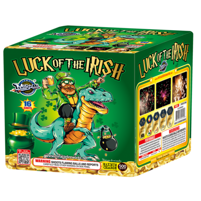 LUCK OF THE IRISH - 16 Shot 350g Cake - (6/1)