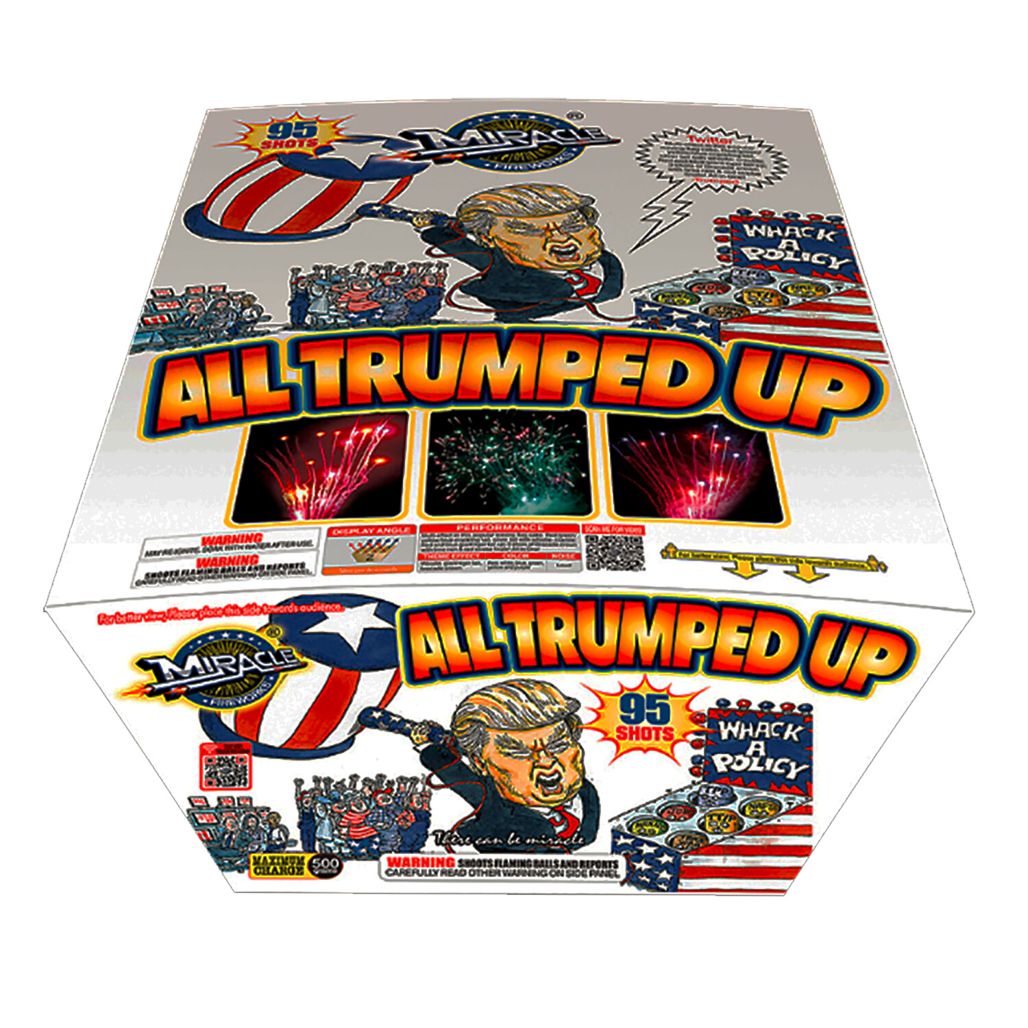 ALL TRUMPED UP - 95 shot neon color zipper Cake - (2/1)