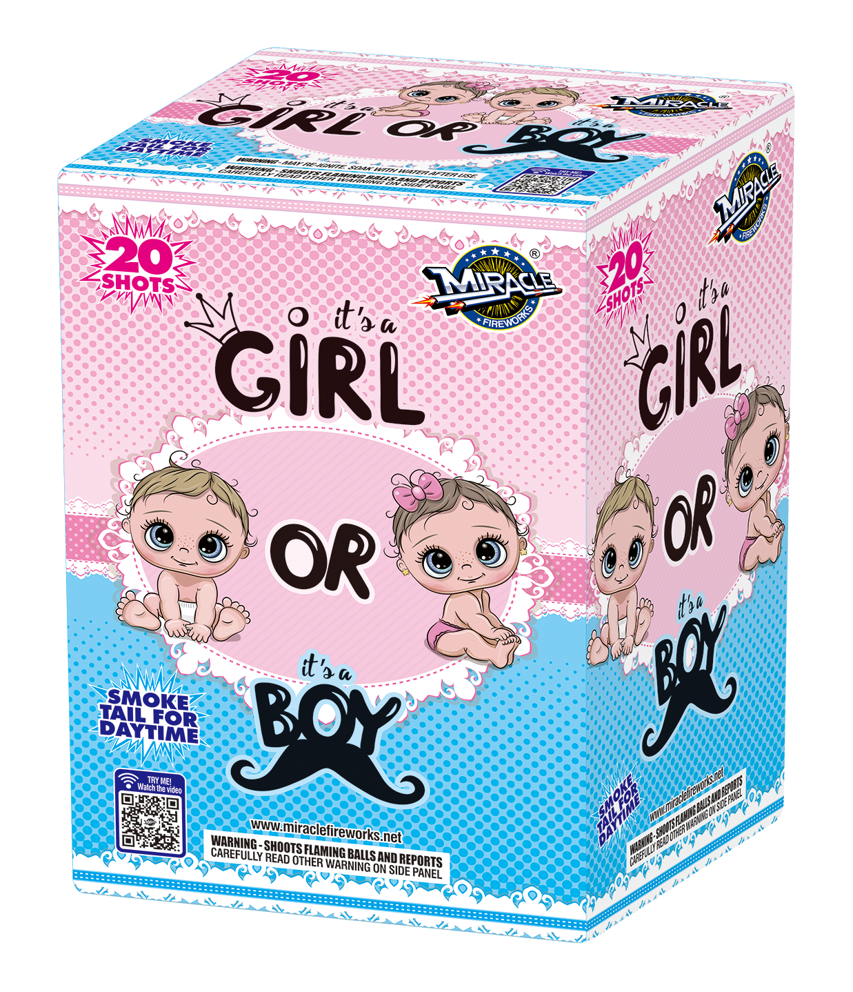 IS A BOY OR IS IT A GIRL? 20 Shot Cake - (8/1)