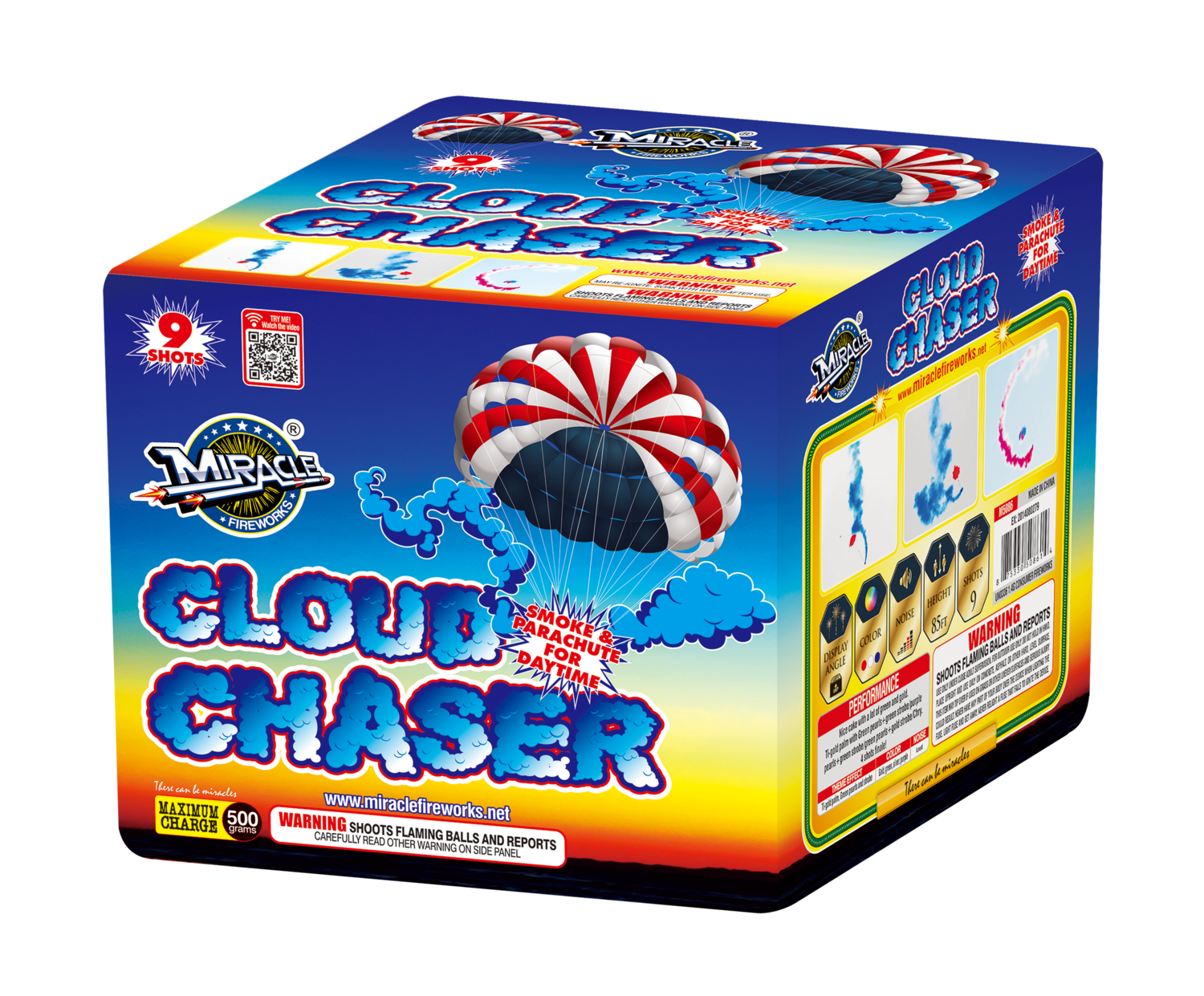 CLOUD CHASER PARACHUTE 8 Shot Cake - (4/1)