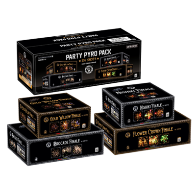 PARTY PYRO PACK - 4  - 64 Shot Cake Finale - (1/4)