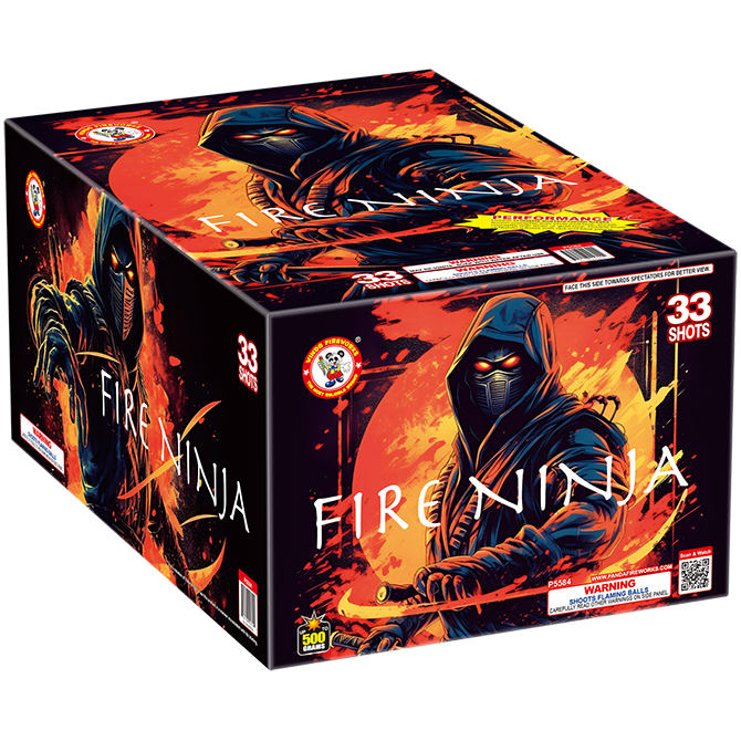 FIRE NINJA 33 shot Cake - (4/1)