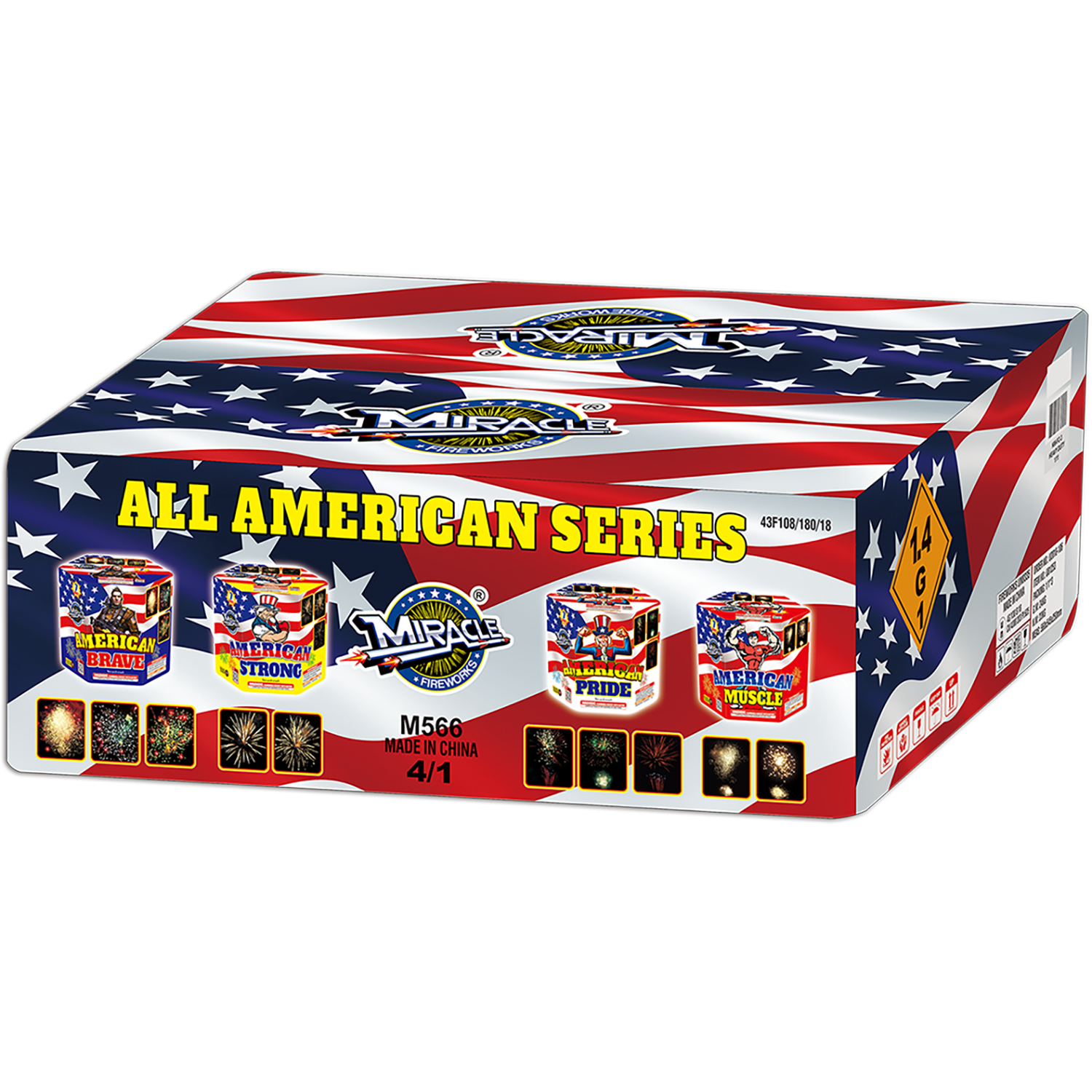 ALL AMERICAN SERIES - 7 shot cakes - (4/1)
