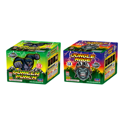 GORILLA PUNCH &amp; JUNGLE RAGE 12 shot cakes - (2/2)