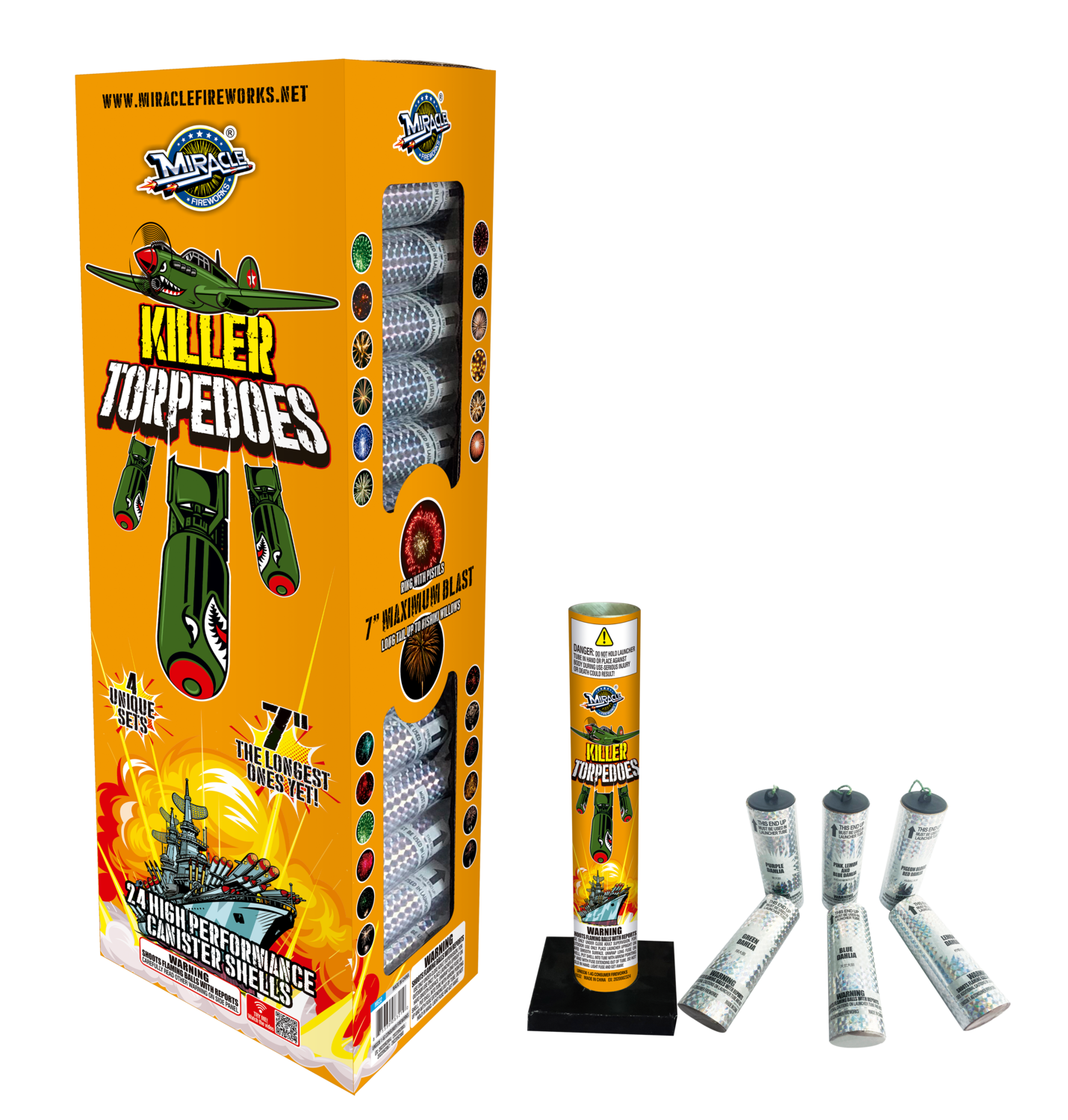7&quot; KILLER TORPEDOES Canister Shells - (3/4/6)