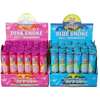 PINK AND BLUE SMOKE FOUNTAINS - (6/30)