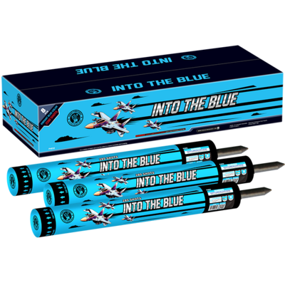 INTO THE BLUE BARRAGE CANDLE - 285 Shots - 8/1