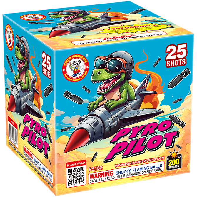 PYRO PILOT - 25 shot cake - (16/1)