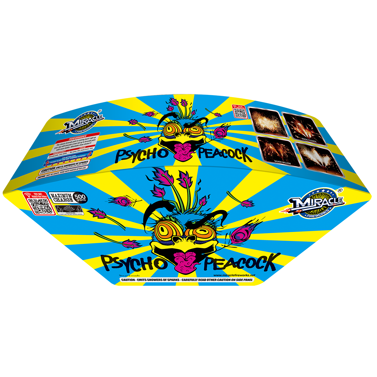 PSYCHO PEACOCK FAN FOUNTAIN - (4/1)