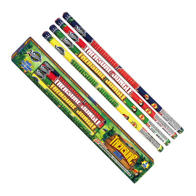 8 BALL TREASURE JUNGLE CANDLES - (24/4)