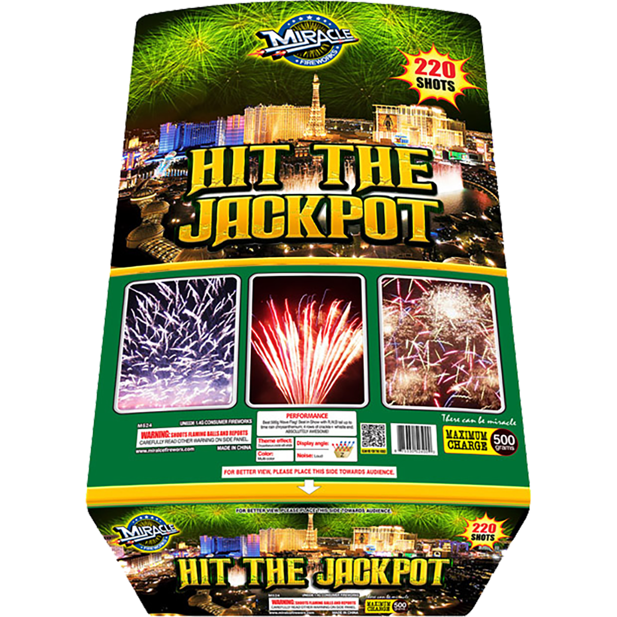 HIT THE JACKPOT- 220 Shot Zipper Cake - (1/1)