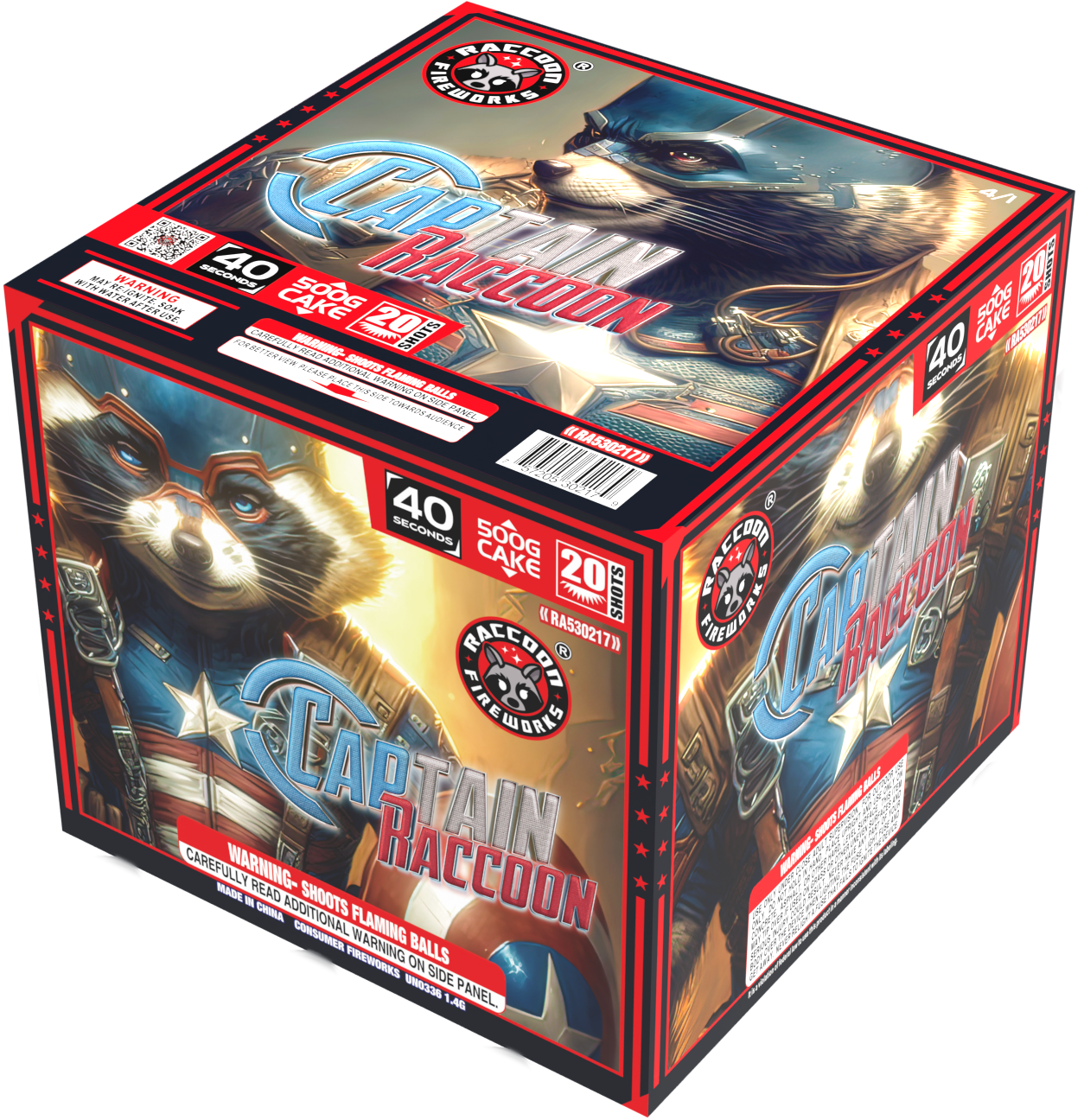 CAPTAIN RACCOON - 20 Shots - (4/1)