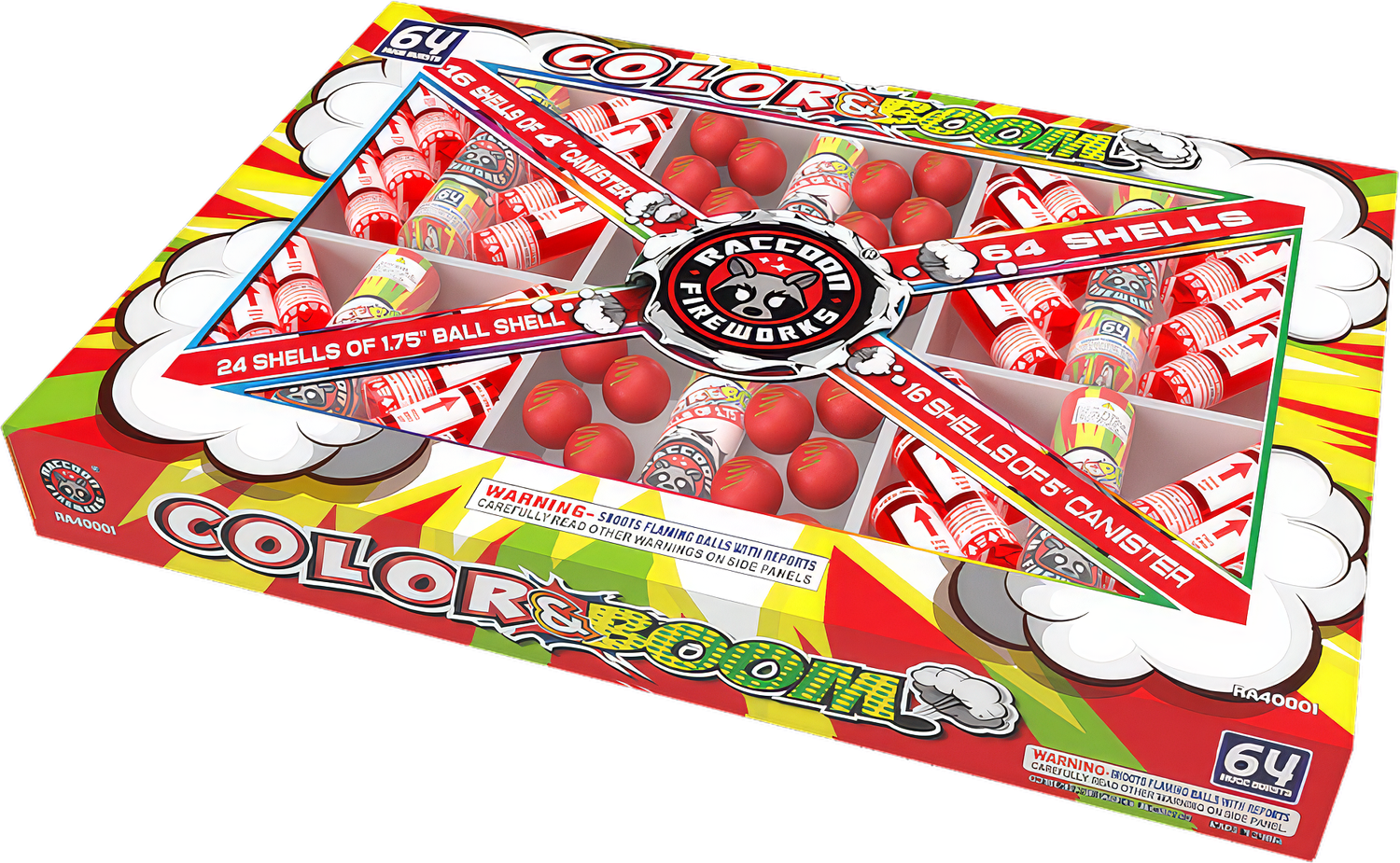 COLOR &amp; BOOM SHELL ASSORTMENT - 64 Shells - (1/1)