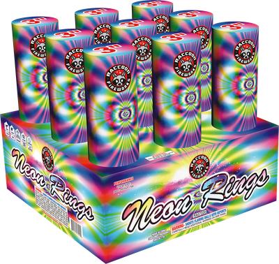 NEON RINGS - 9 Shot 3&quot; Rack- (2/1)