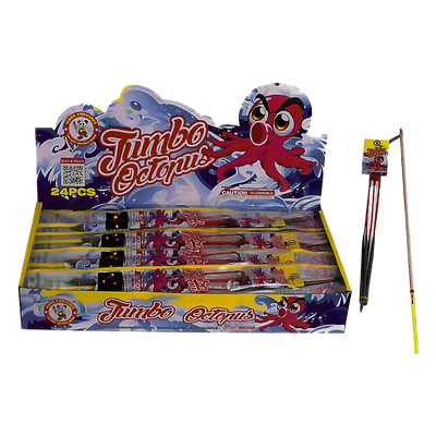 JUMBO OCTOPUS on bamboo stick - (2/24/1)