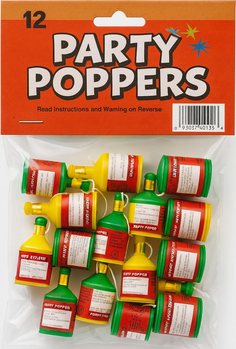 PARTY POPPERS - (72/12)_