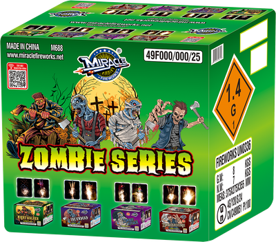 ZOMBIE SERIES - 36 shot - 200G TINY CAKE ASSORTMENT - (24/1)