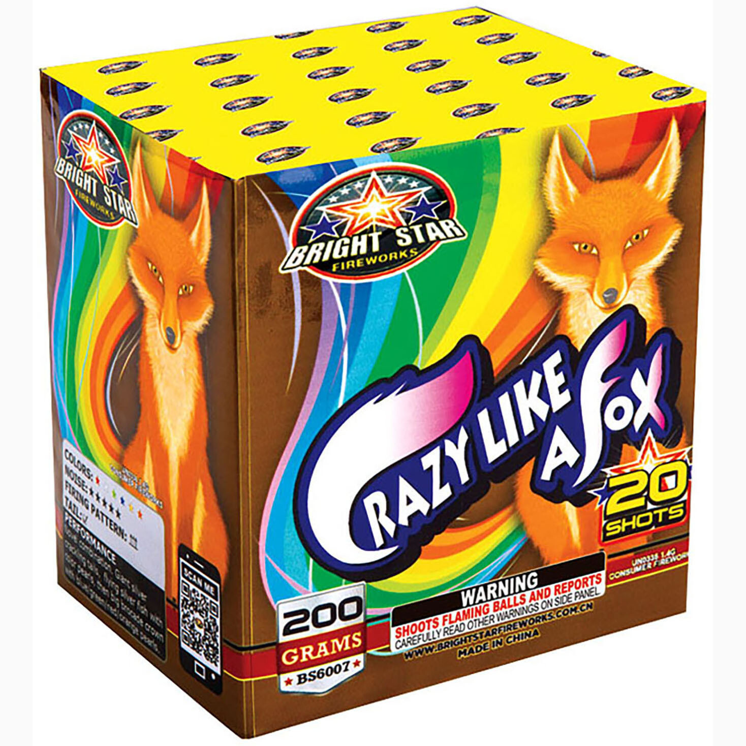 CRAZY LIKE A FOX - 20 Shots - (12/1)