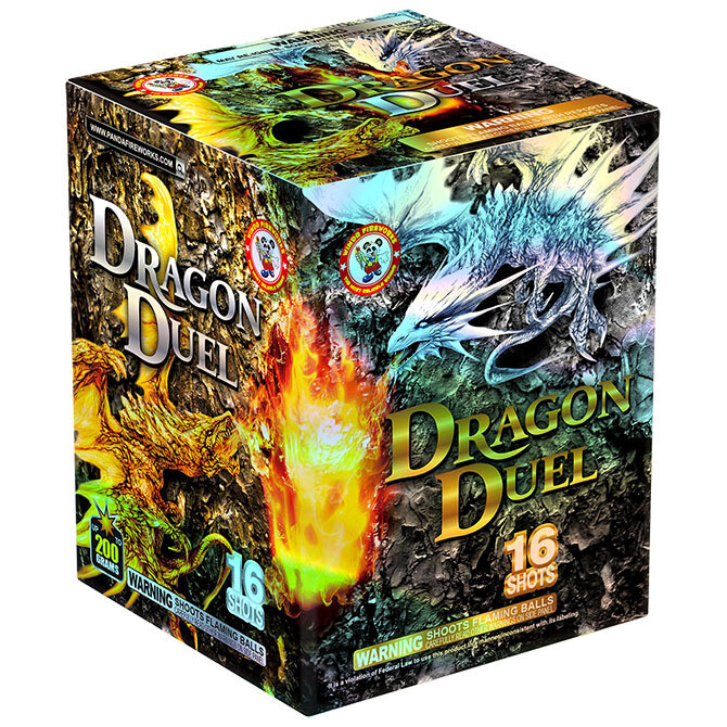 DRAGON DUEL - 16 Shot cake - (12/1)