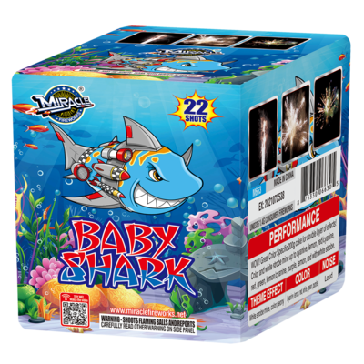 BABY SHARK 22 Shot cake - (8/1)