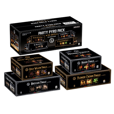PARTY PYRO PACK - 4  - 64 Shot Cake Finale - (1/4)