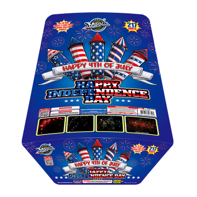 HAPPY INDEPENDANCE DAY 217 shot zipper cake - (1/1)