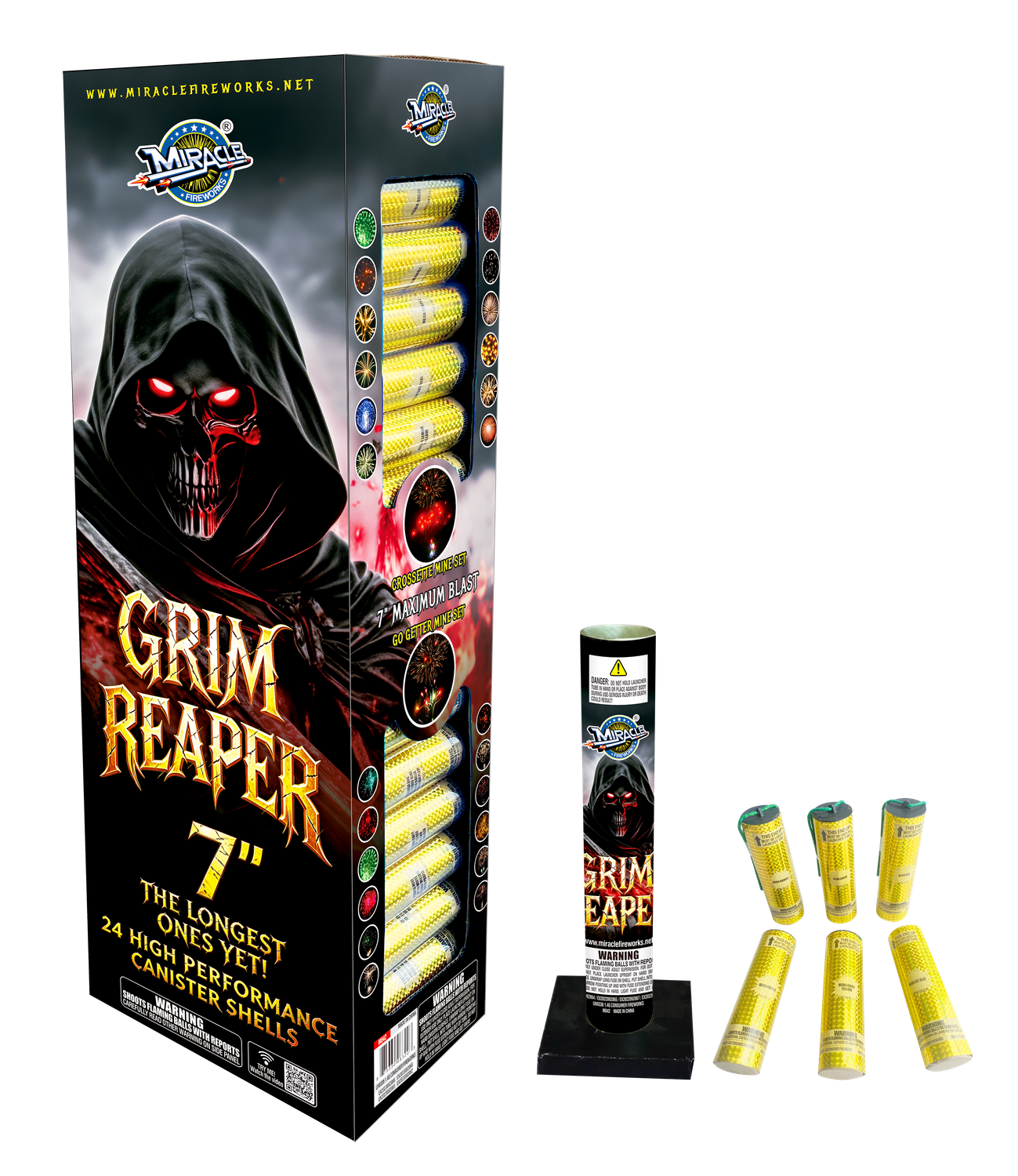 7'' GRIM REAPER CANISTER SHELLS - (3/24)