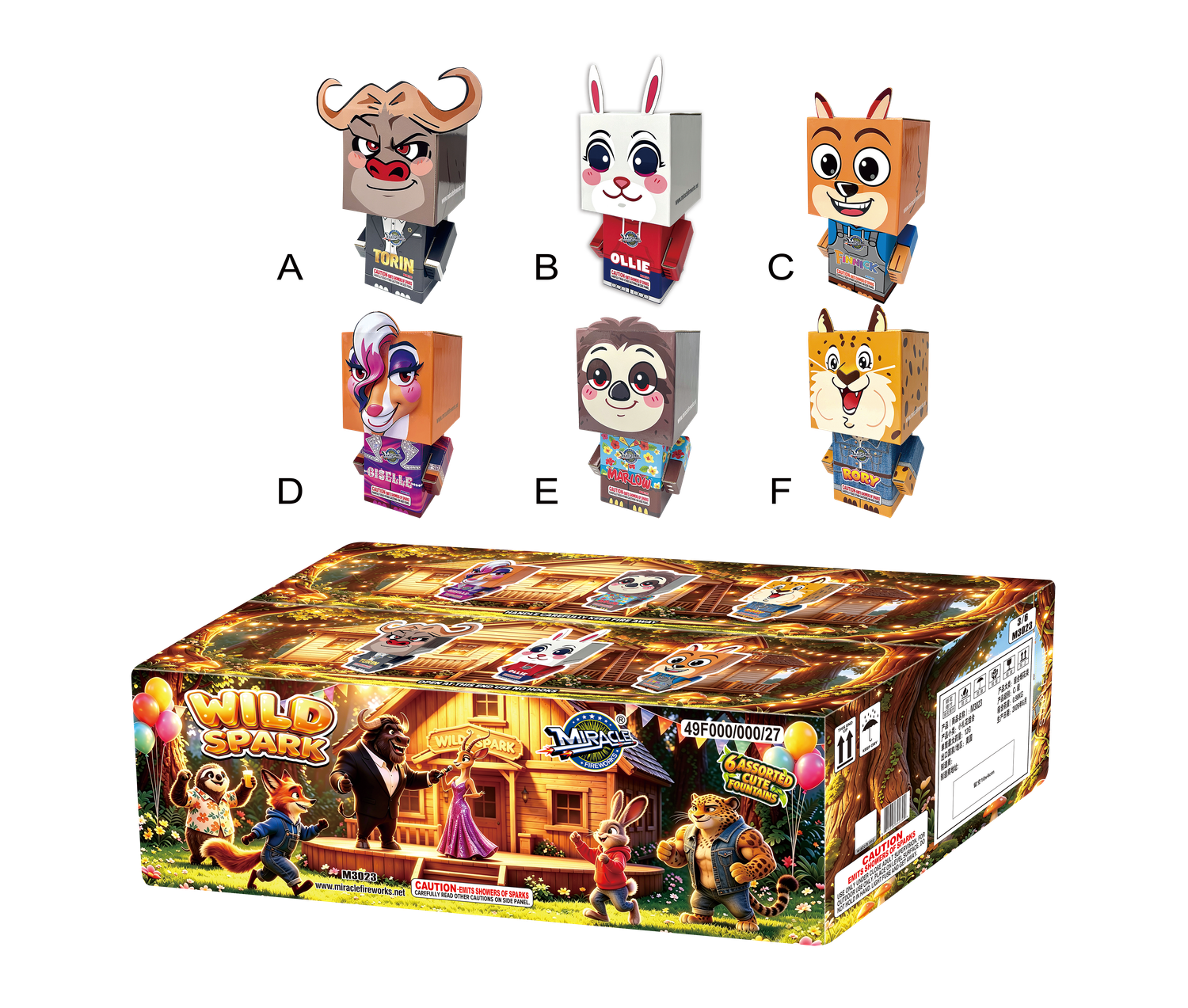 WILD SPARK FOUNTAIN ASSORTMENT - (3/6)