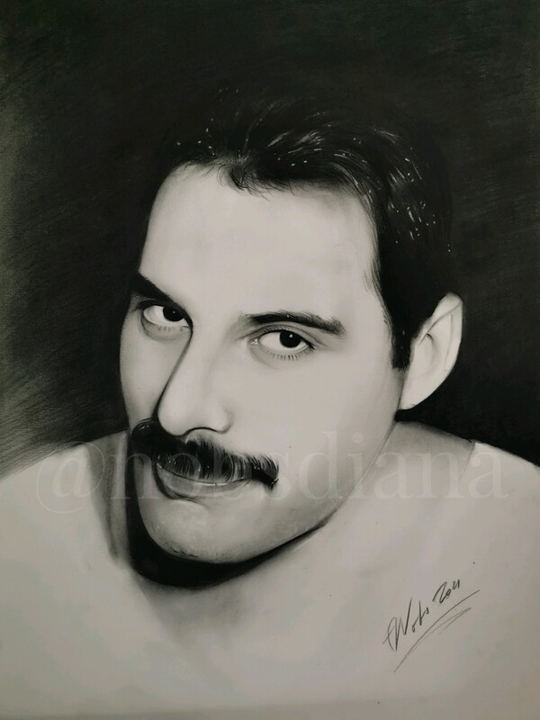 The portrait of Freddie Mercury /Limited edition print