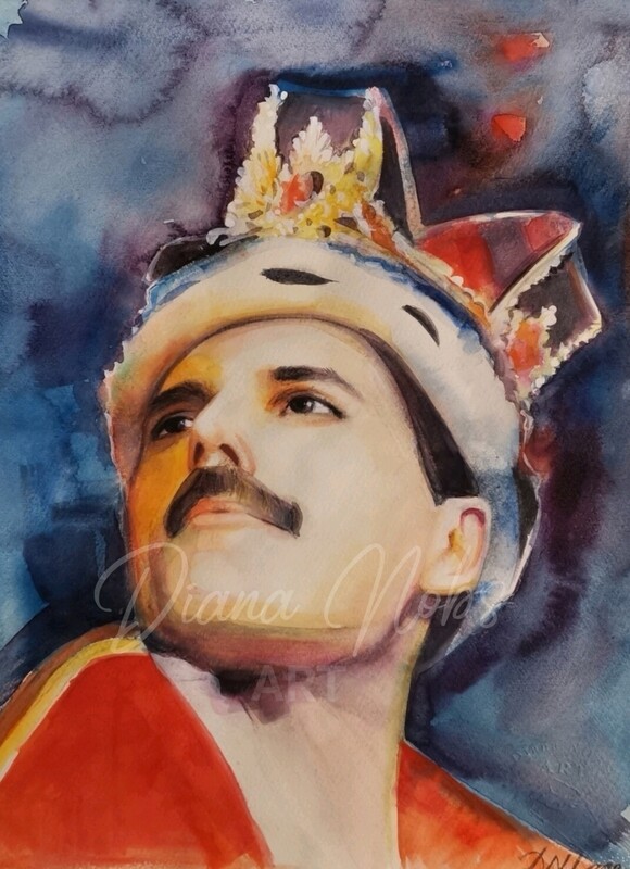 The portrait of Freddie Mercury /Limited edition 1/100
