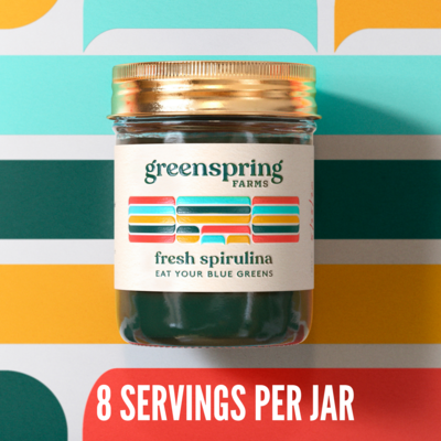 8oz Jar of Fresh Spirulina